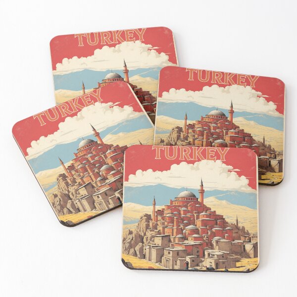 Item preview, Turkey Vintage Travel Poster designed and sold by TravelersGems.