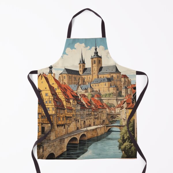 Item preview, Bamberg Germany Vintage Travel Poster Art designed and sold by TravelersGems.