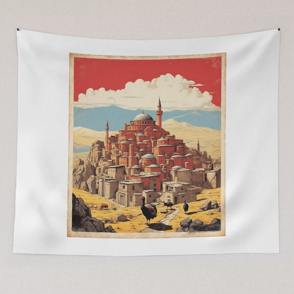 Item preview,  Turkey Vintage Travel Poster Art designed and sold by TravelersGems.