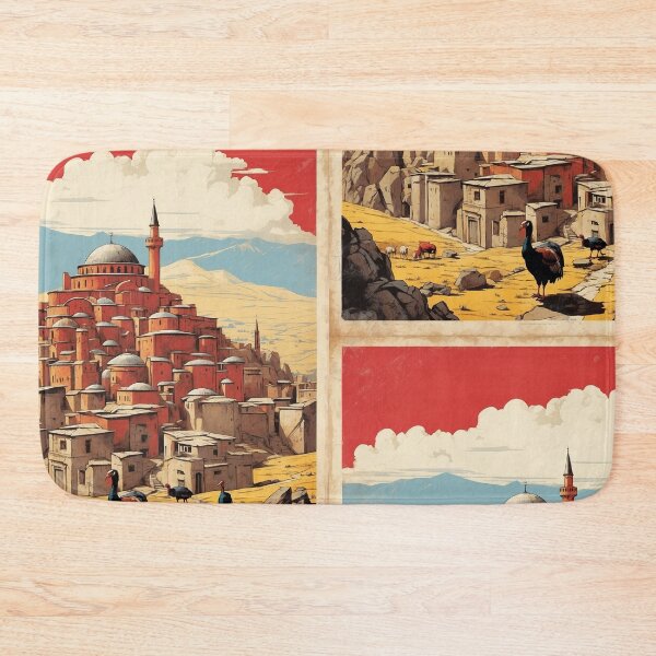 Item preview,  Turkey Vintage Travel Poster Art designed and sold by TravelersGems.