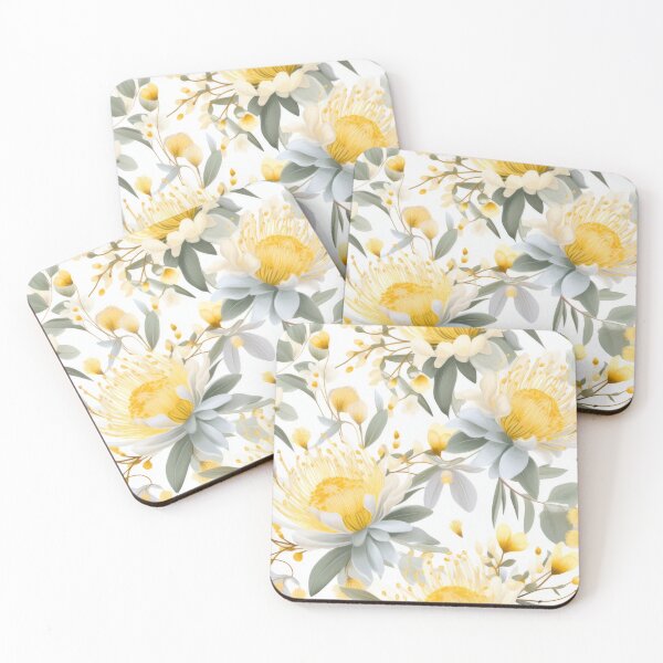 Item preview, Yellow Australian Native Flowers designed and sold by Eden Digital Creative.