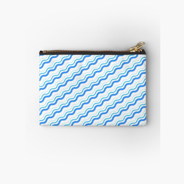 Item preview, Blue Diagonal Curly Waves Frequency Unlimited Ornaments Pattern designed and sold by Alchemy-A-La-G.