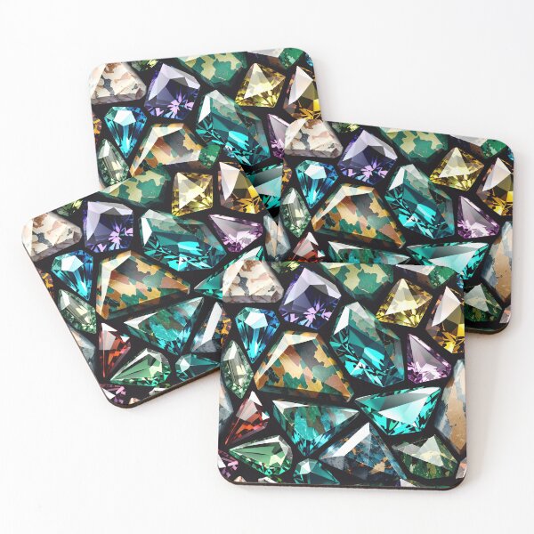 Item preview, Abstract Gemstone Camouflage Pattern designed and sold by TheArtOfPat.