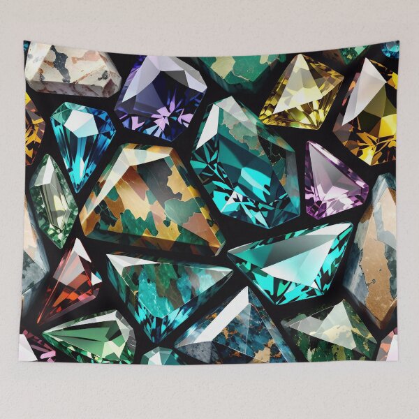 Item preview, Abstract Gemstone Camouflage Pattern designed and sold by TheArtOfPat.