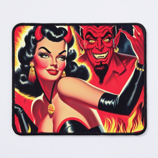 Item preview, Retro Devilish Pin-up designed and sold by PulpVintage.