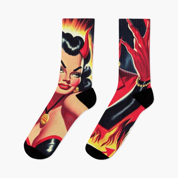 Item preview, Retro Devilish Pin-up designed and sold by PulpVintage.