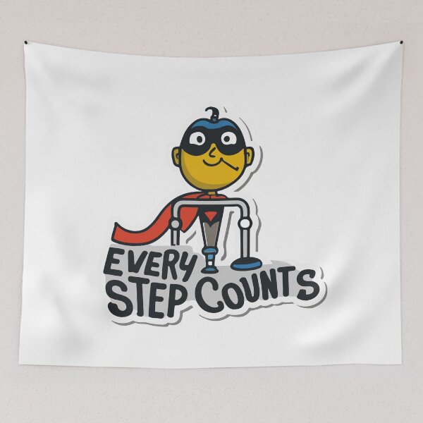 Item preview, Superhero Crutch with Cape - Every Step Counts designed and sold by NiftyWrx.