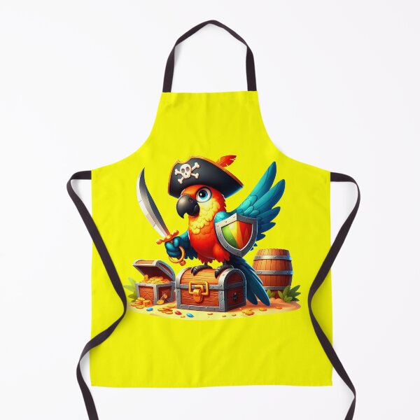 Item preview, PIRATE PARROT - #FFFF00 designed and sold by Marlon Oseguera.