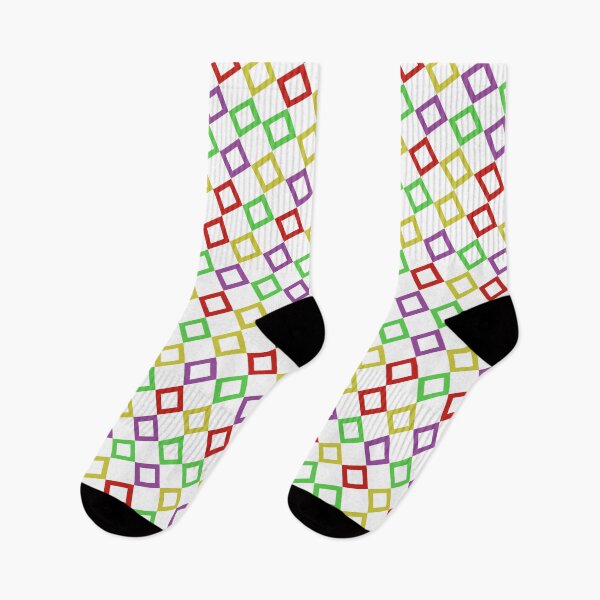 Item preview, Purple Green Yellow & Red Squares Unlimited Ornaments Pattern designed and sold by Alchemy-A-La-G.