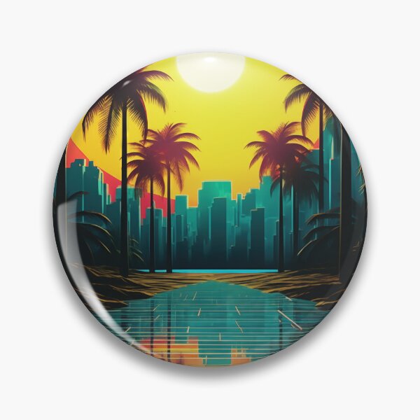 Item preview, Digital Dreamscape Harmony: Abstract Synthwave Visions designed and sold by Mullet Monkey.