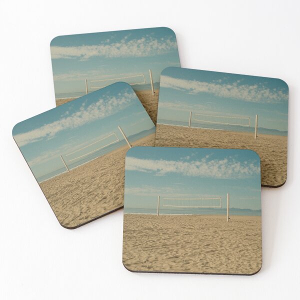 Item preview, Sandy Solitude: Beach Volleyball Court Waiting for Players designed and sold by Vantage35.