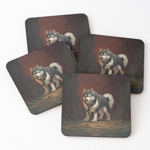 Item preview, Frostbound Husky: Anime-Inspired Cave Trek designed and sold by cruzjone.