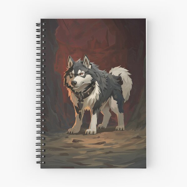 Item preview, Frostbound Husky: Anime-Inspired Cave Trek designed and sold by cruzjone.