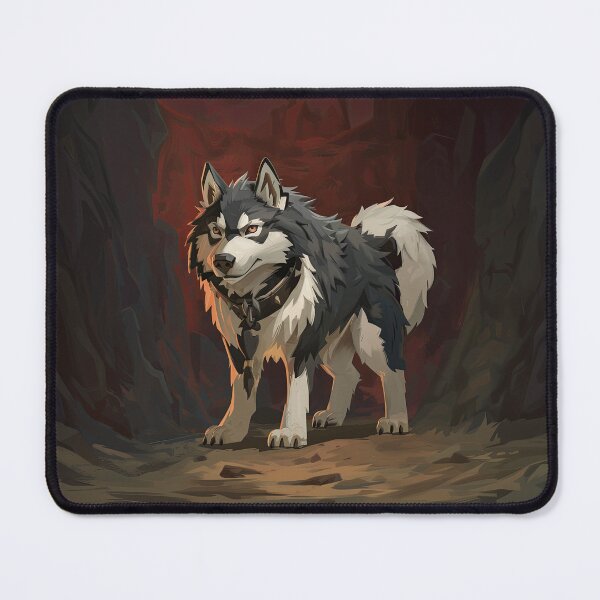 Item preview, Frostbound Husky: Anime-Inspired Cave Trek designed and sold by cruzjone.