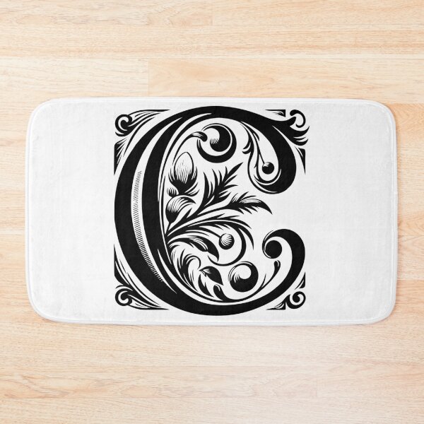 Item preview, Letter C Sticker, floral design designed and sold by stickysterscom.