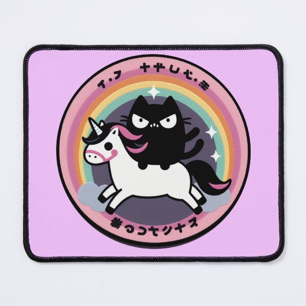 Item preview, Kawaii Black Cat Sinister Unicorn with Japanese Culture Details designed and sold by GALUMARKET.