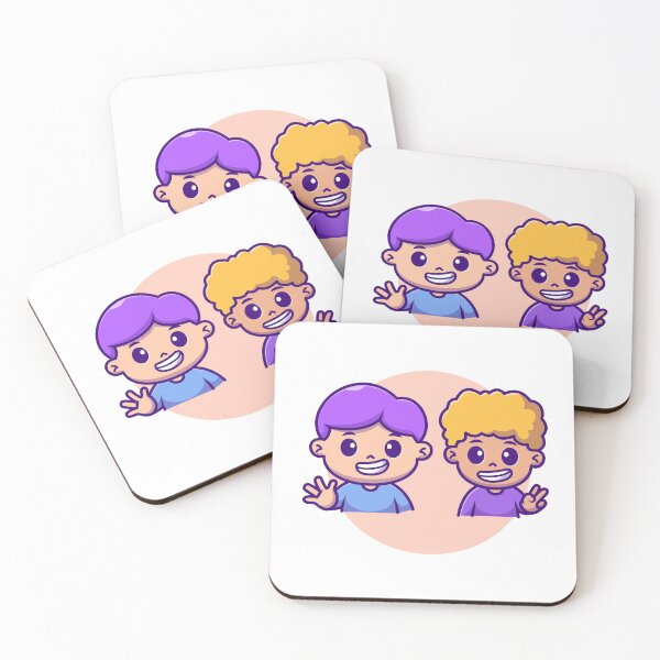 Item preview, Friendly Greetings: Cute Boy Waving Hand Cartoon Vector Icon designed and sold by hjian8219.