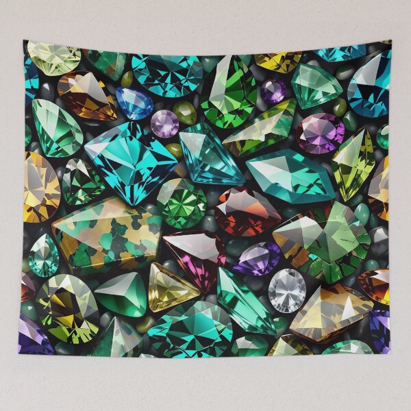 Item preview, Abstract Gemstone Camouflage Pattern designed and sold by TheArtOfPat.