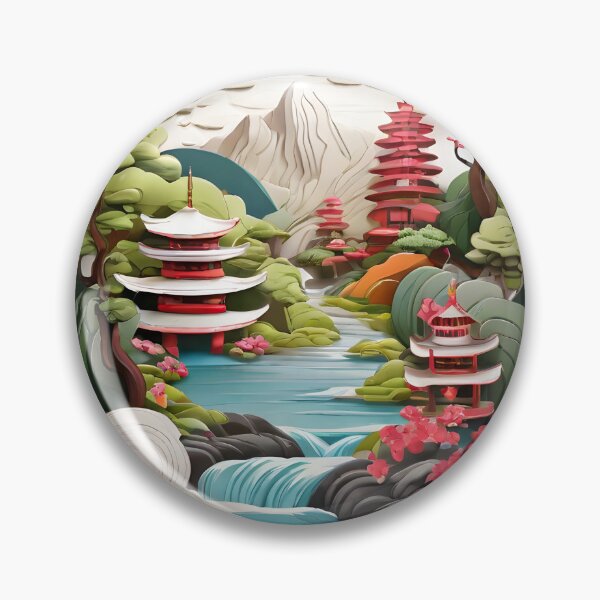Item preview, Japanese Culture - 3D Effect designed and sold by DemureArtsy.
