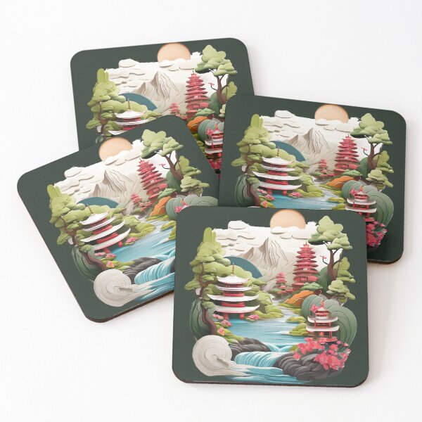 Item preview, Japanese Culture - 3D Effect designed and sold by DemureArtsy.