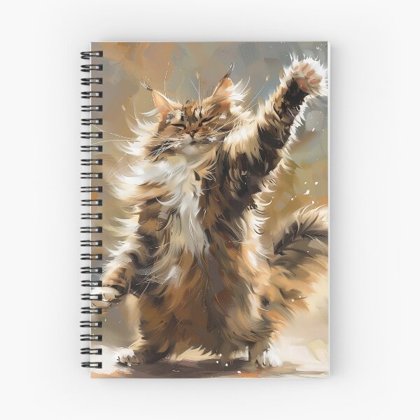 Item preview, Mainecoon Cat Dancing designed and sold by CatsAndDogs-TF.