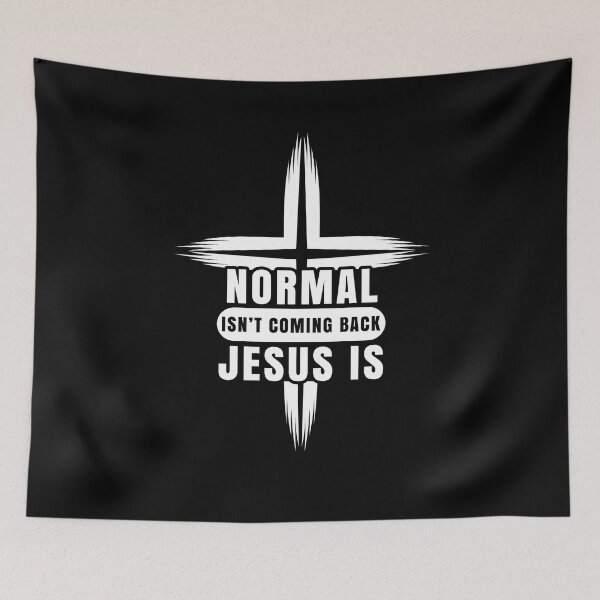 Item preview, Eternal Return Cross – "Normal isn't coming back, Jesus is'" designed and sold by GODS4US.