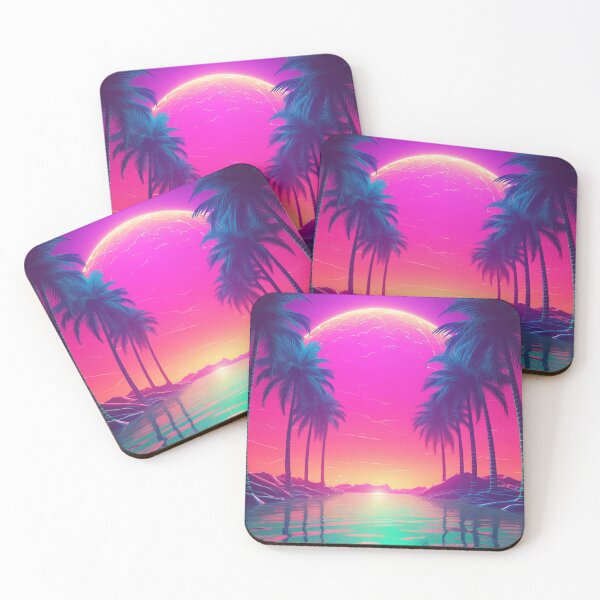 Item preview, Neon Horizon Elegance: Synthwave Abstraction Unleashed designed and sold by Mullet Monkey.