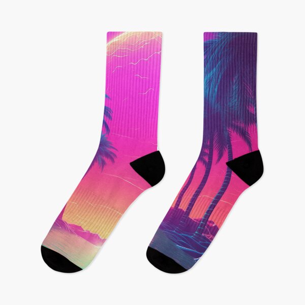 Item preview, Neon Horizon Elegance: Synthwave Abstraction Unleashed designed and sold by Mullet Monkey.