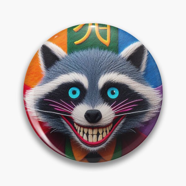 Item preview, Sinister Pop Culture Raccoon Illustration in Felt designed and sold by GALUMARKET.