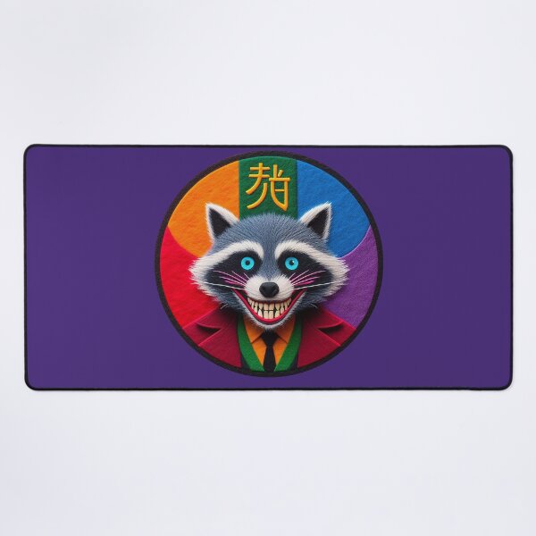 Item preview, Sinister Pop Culture Raccoon Illustration in Felt designed and sold by GALUMARKET.