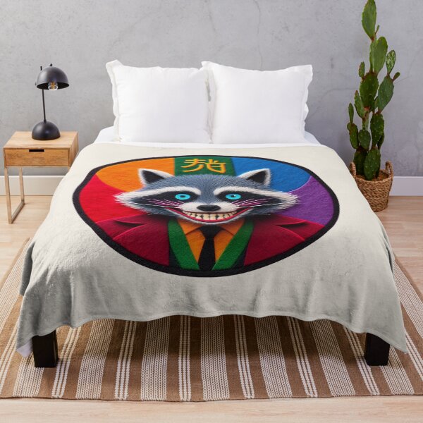 Item preview, Sinister Pop Culture Raccoon Illustration in Felt designed and sold by GALUMARKET.