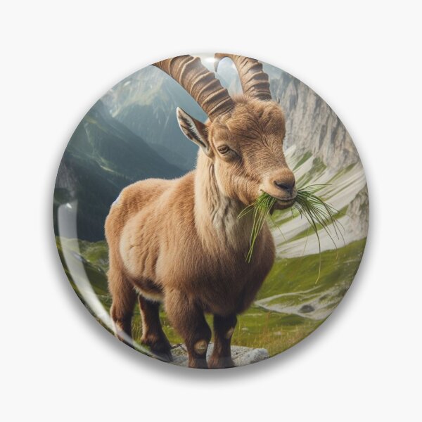 Item preview, Browsing Beauty - Goat in Meadow Serenity designed and sold by ProgressMagnet.