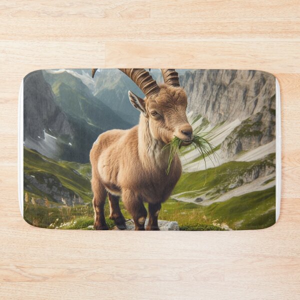 Item preview, Browsing Beauty - Goat in Meadow Serenity designed and sold by ProgressMagnet.