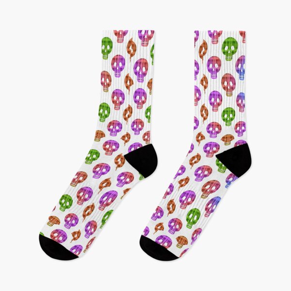 Item preview, Colorful Skull Head Pattern designed and sold by TheCatmeow2000.