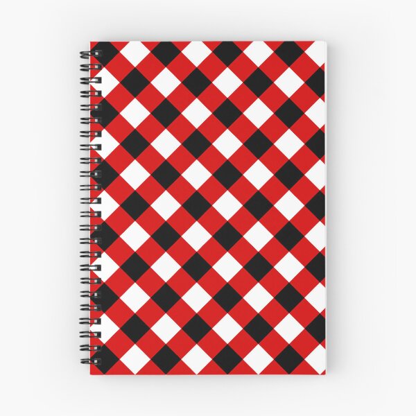 Item preview, Black Red & White Squares Repeating Unlimited Ornaments Pattern designed and sold by Alchemy-A-La-G.