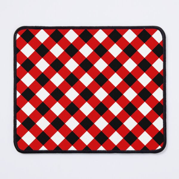 Item preview, Black Red & White Squares Repeating Unlimited Ornaments Pattern designed and sold by Alchemy-A-La-G.