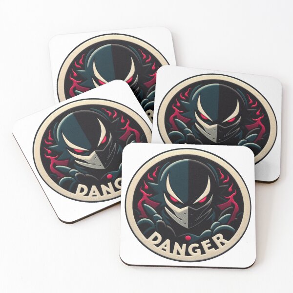 Item preview, Sinister Japanese Comic Character Face Illustration with DANGER designed and sold by GALUMARKET.