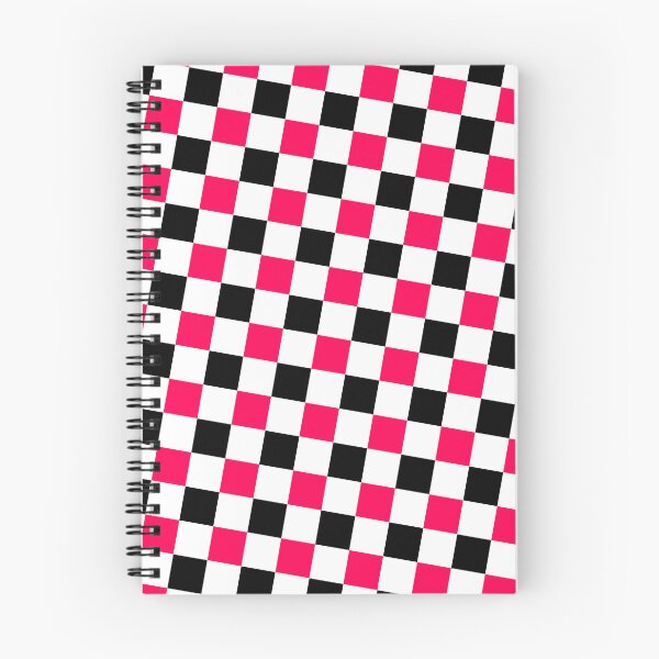 Item preview, Black Pink & White Squares Repeating Unlimited Ornaments Pattern designed and sold by Alchemy-A-La-G.