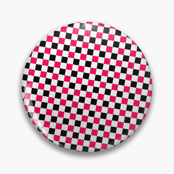 Item preview, Black Pink & White Squares Repeating Unlimited Ornaments Pattern designed and sold by Alchemy-A-La-G.