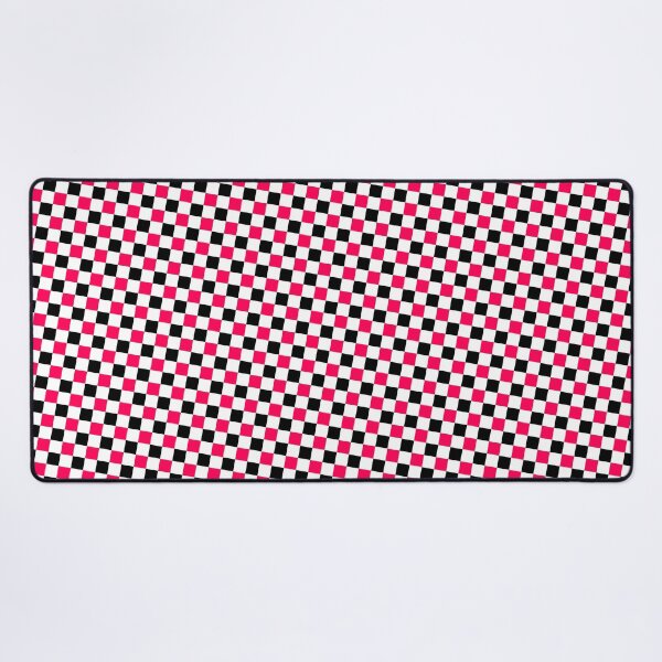 Item preview, Black Pink & White Squares Repeating Unlimited Ornaments Pattern designed and sold by Alchemy-A-La-G.
