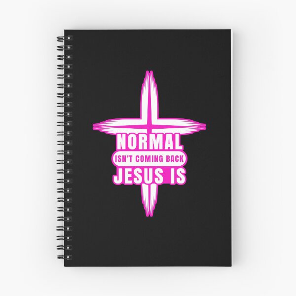 Item preview, Eternal Return Cross – "Normal isn't coming back, Jesus is" Pink designed and sold by GODS4US.