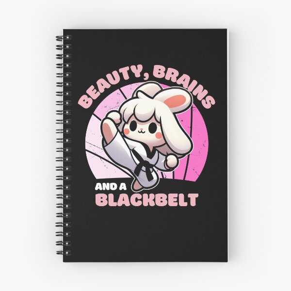 Item preview, Cute Bunny Rabbit With Beauty, Brains And A Blackbelt designed and sold by The magic  Yellow bus.