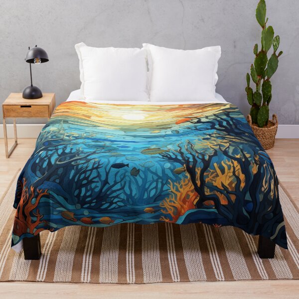 Item preview, Submerged Serenity Art Print designed and sold by GeoSculptedArt.