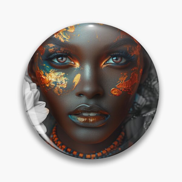 Item preview, Africa woman queen flower white designed and sold by Rockwpapart.