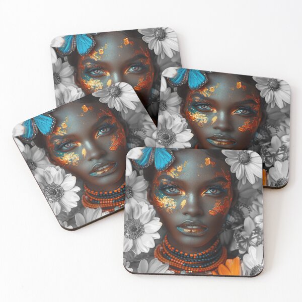 Item preview, Africa woman queen flower white designed and sold by Rockwpapart.