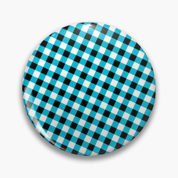 Item preview, Black Teal & White Squares Repeating Unlimited Ornaments Pattern designed and sold by Alchemy-A-La-G.