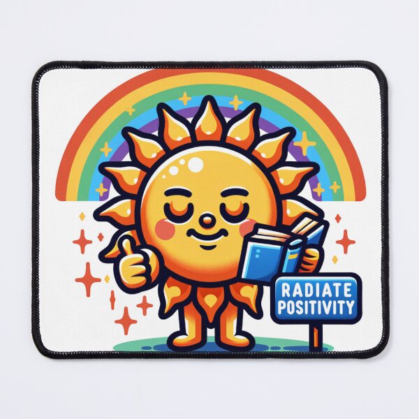 Item preview, Radiate Positivity Inspirational Typography Art Print designed and sold by DreamPerception.