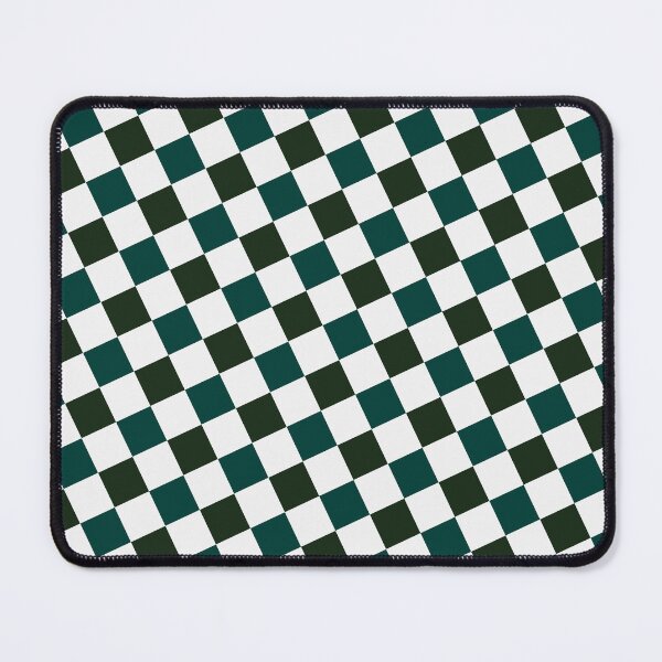 Item preview, Black Green & White Squares Repeating Unlimited Ornaments Pattern designed and sold by Alchemy-A-La-G.