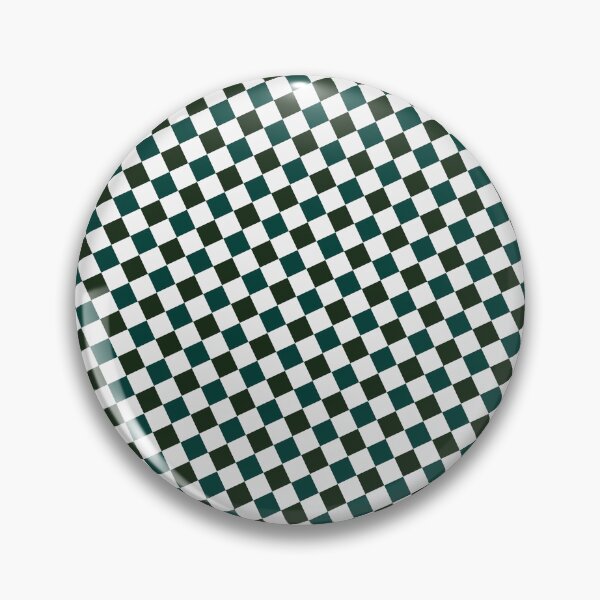 Item preview, Black Green & White Squares Repeating Unlimited Ornaments Pattern designed and sold by Alchemy-A-La-G.