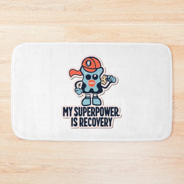 Item preview, My Superpower is Recovery Superhero Bone Illustration designed and sold by NiftyWrx.